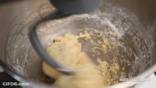 Bigger Better Baking Batter In Mixer GIF