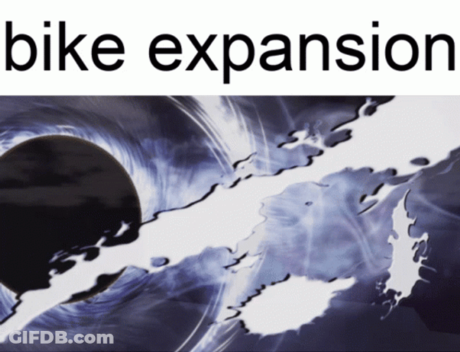 Bike Expansion Anime Meme GIF