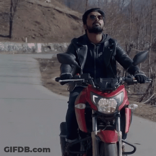 Bike Riding GV Prakash Kumar GIF