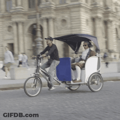 Biking Pedicab City Tour GIF