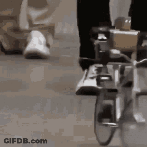 Biking Robot Machine GIF