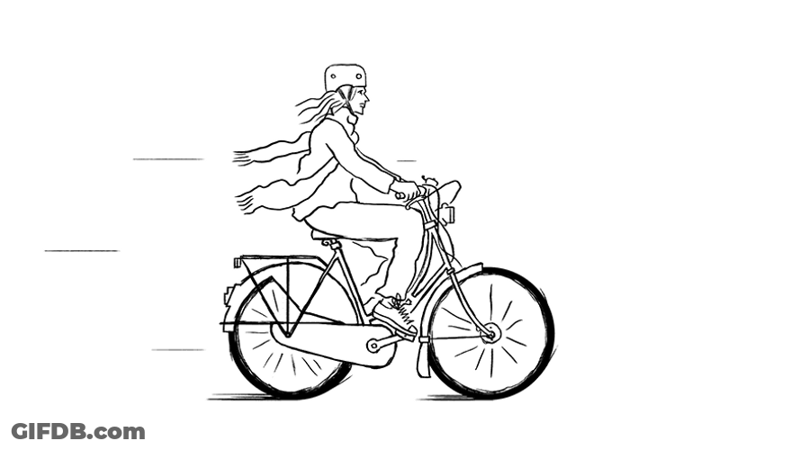 Biking Sketch In Motion GIF