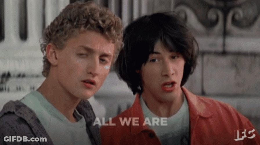 Bill And Ted All We Are GIF