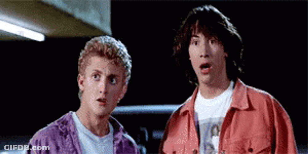 Bill And Ted Amazed GIF