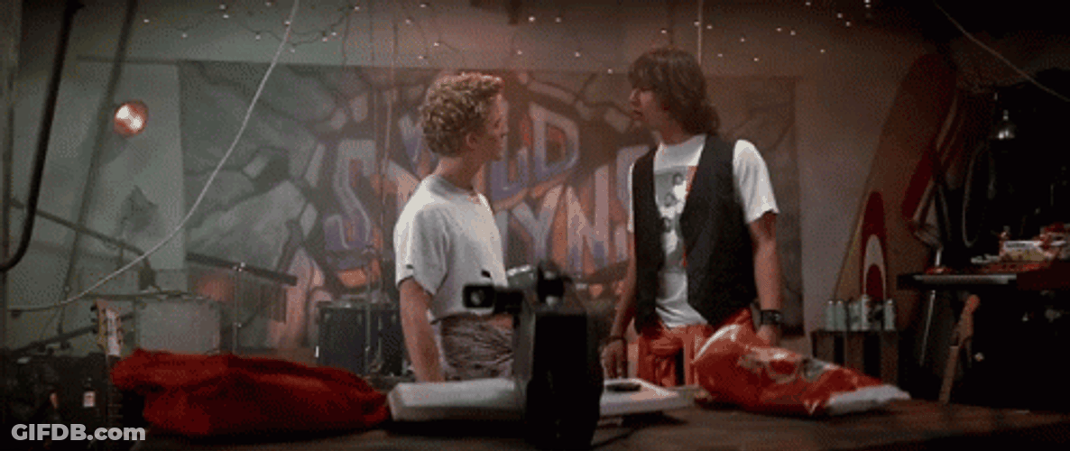 Bill And Ted Neon Excellent GIF