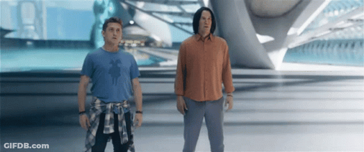 Bill And Ted Nice Post GIF