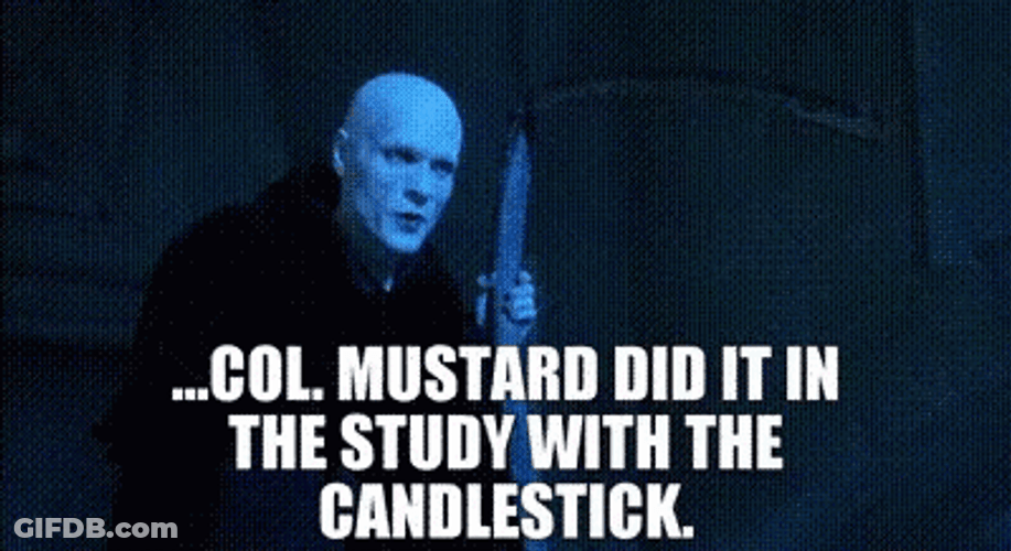 Bill And Ted Scene Clue Parody GIF