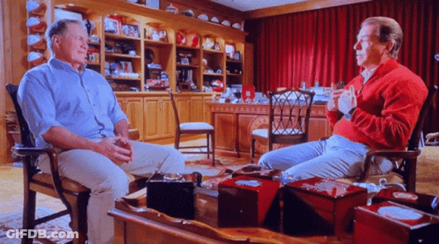 Bill Belichick And Nick Saban GIF