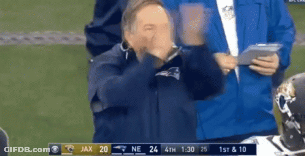 Bill Belichick Cheering Applause GIF