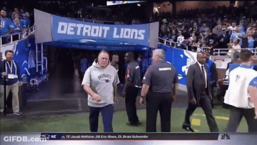 Bill Belichick Ignoring Audience GIF