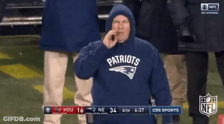 Bill Belichick No Need Timeout GIF