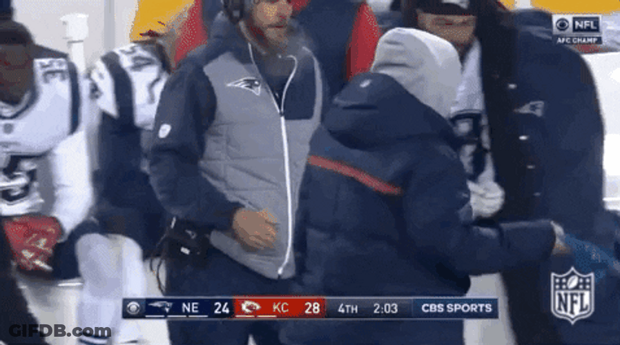 Bill Belichick Throw His Play Board GIF