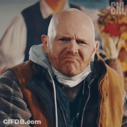 Bill Burr Shaking Head Nope Dont Like That GIF
