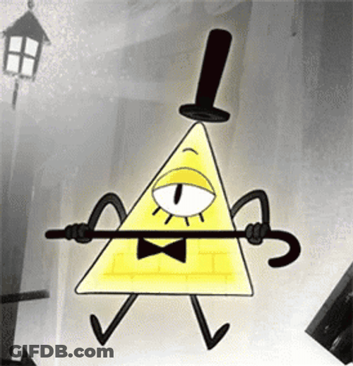 Bill Cipher Cane Dancing GIF