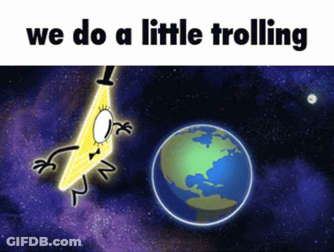 Bill Cipher Did A Little Trolling GIF