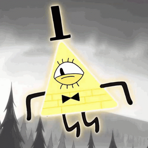 Bill Cipher Giggle Gravity Falls GIF