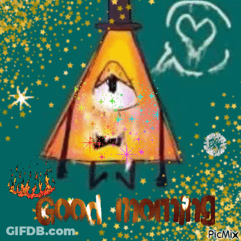 Bill Cipher Good Morning GIF