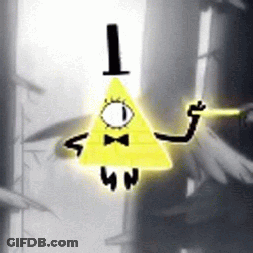 Bill Cipher Gravity Falls Bow Tie GIF