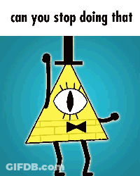 Bill Cipher Holding Sword And Bow Tie GIF