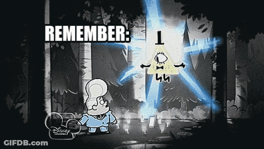 Bill Cipher Reality Is An Illusion GIF