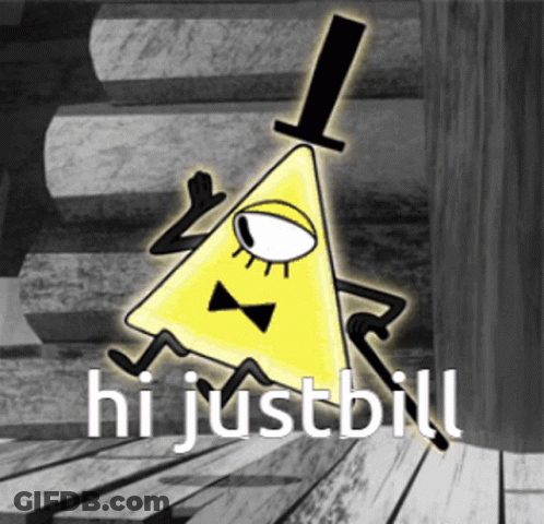 Bill Cipher Saying Hi Justbill GIF
