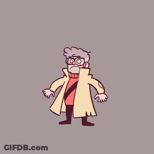 Bill Cipher Surrounded By Pyramids Saying Well GIF