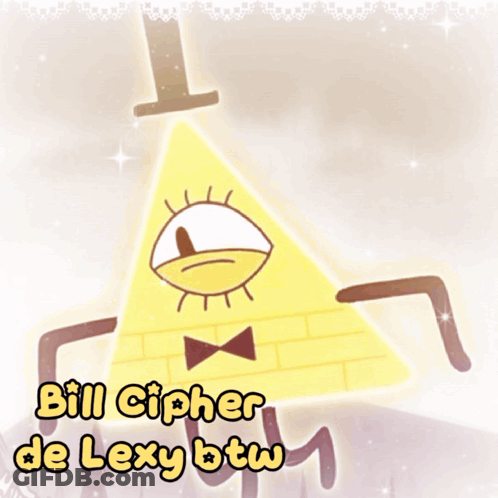 Bill Cipher With Cane GIF