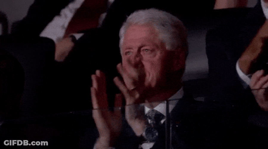Bill Clinton Clapping GIF