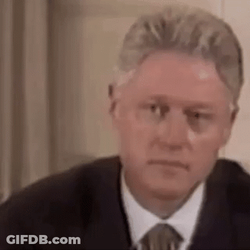 Bill Clinton Eyes Blinking GIF
