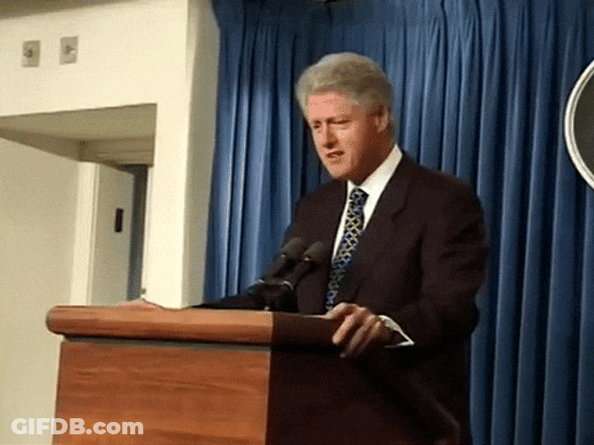 Bill Clinton Farewell Speech GIF
