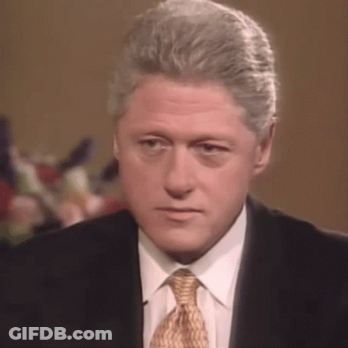 Bill Clinton Head Shake GIF