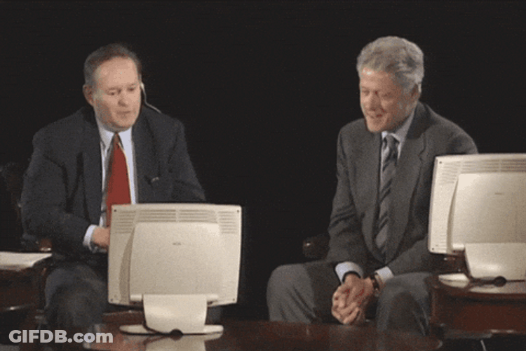 Bill Clinton Laughing Hilarious GIF
