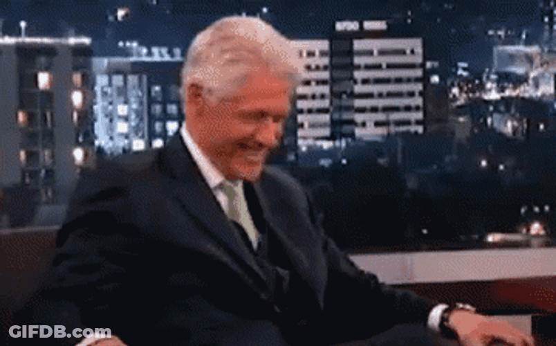 Bill Clinton Laughing Out Loud GIF