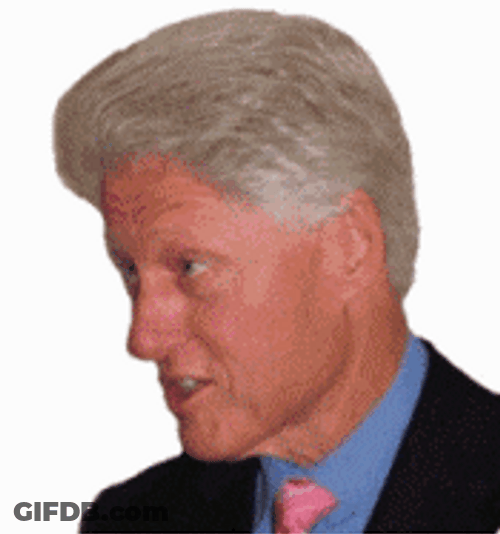 Bill Clinton Looks Like Pinocchio GIF