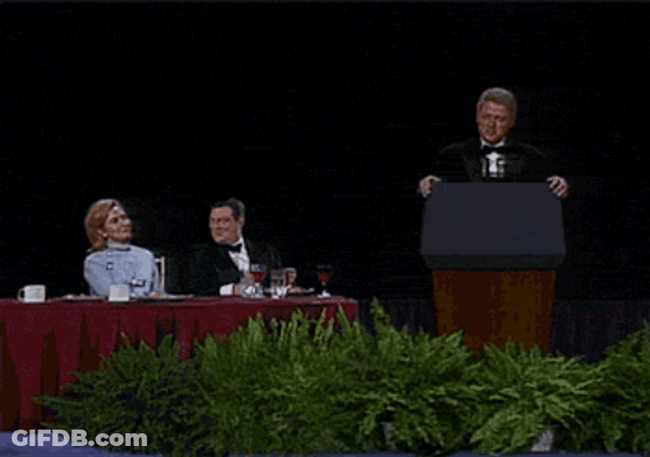Bill Clinton Presidential Speech GIF