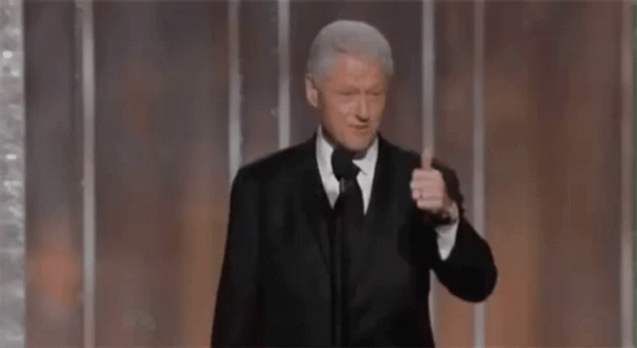 Bill Clinton Thumbs Up GIF