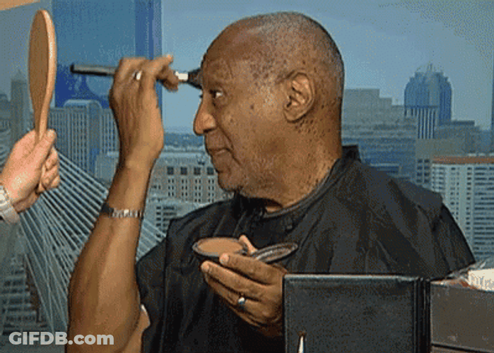 Bill Cosby Make Up Retouch GIF