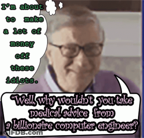 Bill Gates Taking Medical Advice GIF
