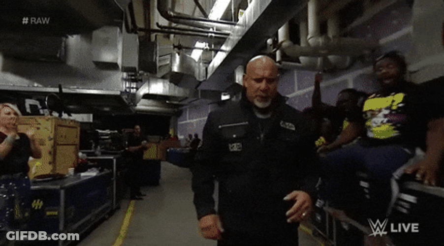 Bill Goldberg Casual Relaxed Walk GIF