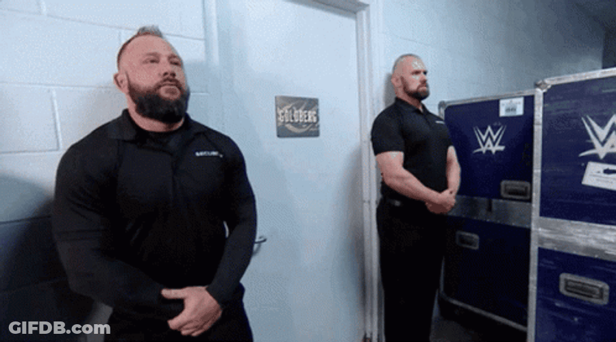 Bill Goldberg Commanding Walk Out GIF