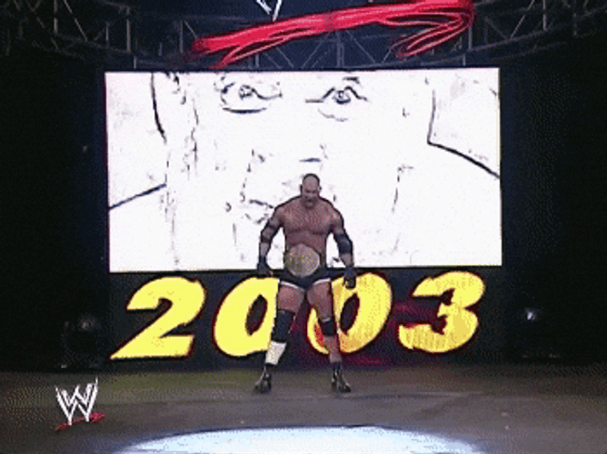 Bill Goldberg Dramatic Entrance Fireworks GIF