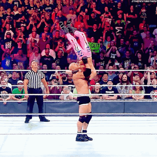 Bill Goldberg Jackhammer Dolph Ziggler GIF