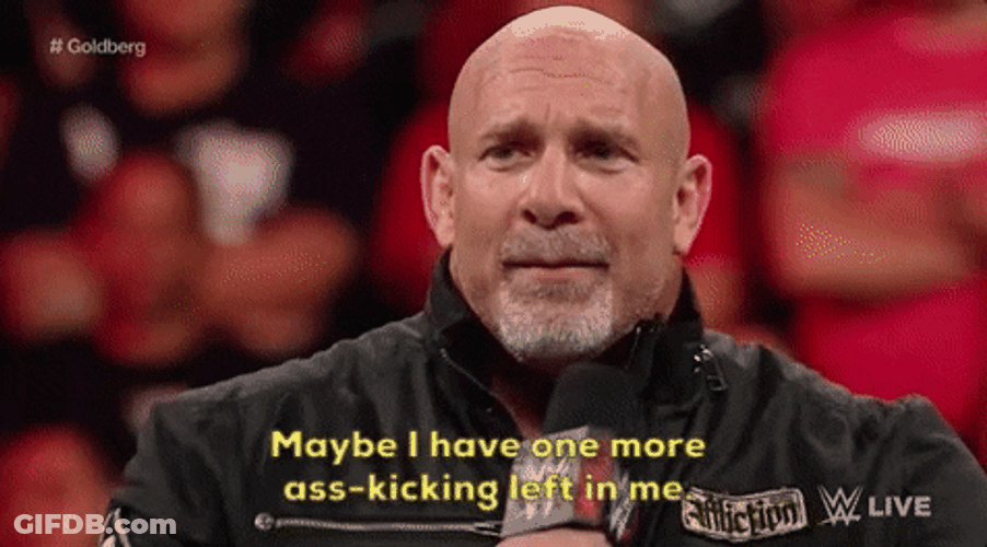 Bill Goldberg Mocking On Tv GIF