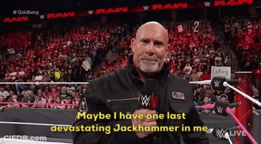 Bill Goldberg Screaming On Camera GIF