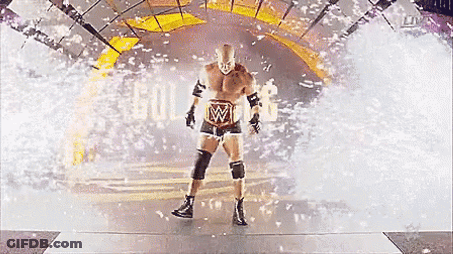 Bill Goldberg Thunderous Entrance GIF