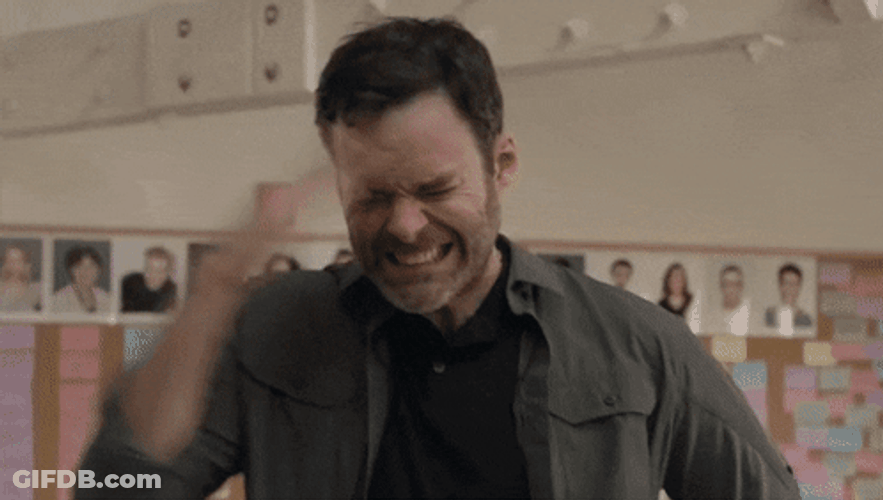 Bill Hader Head Spank GIF