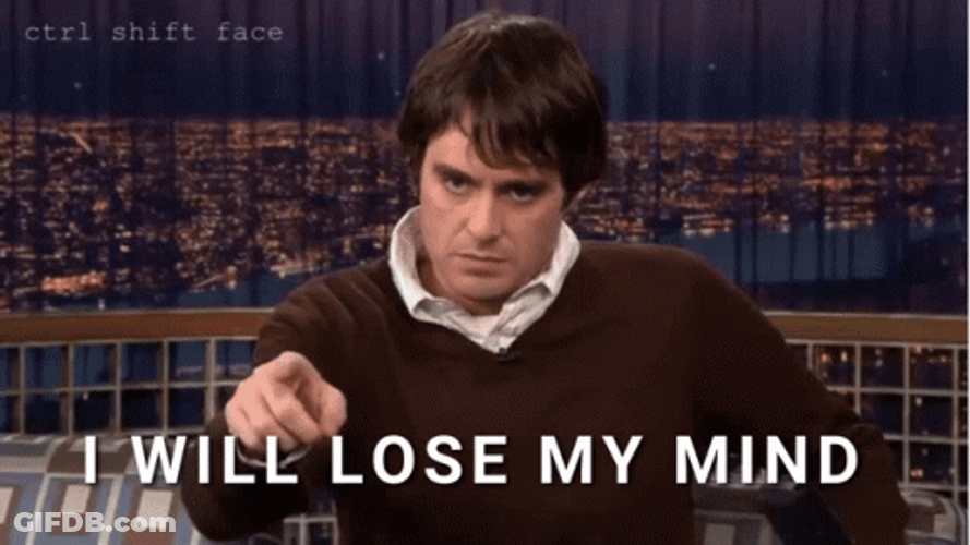 Bill Hader Losing My Mind GIF