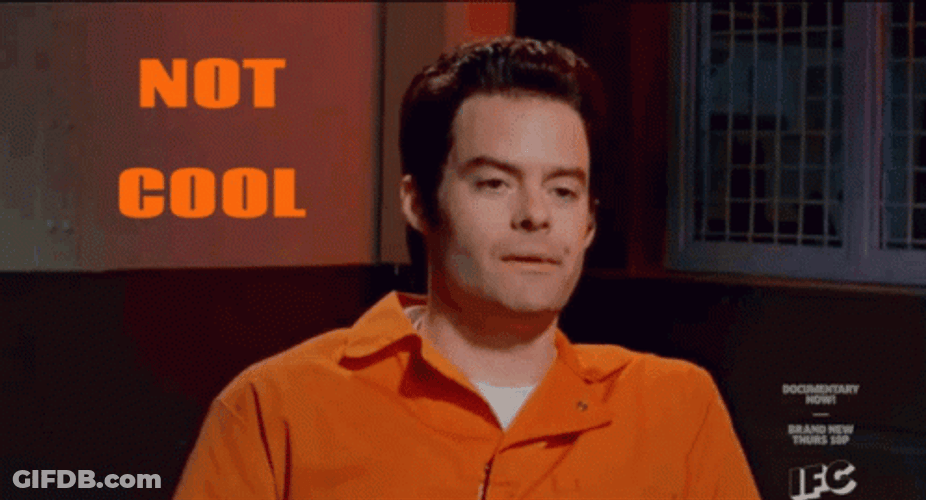 Bill Hader Not Cool GIF