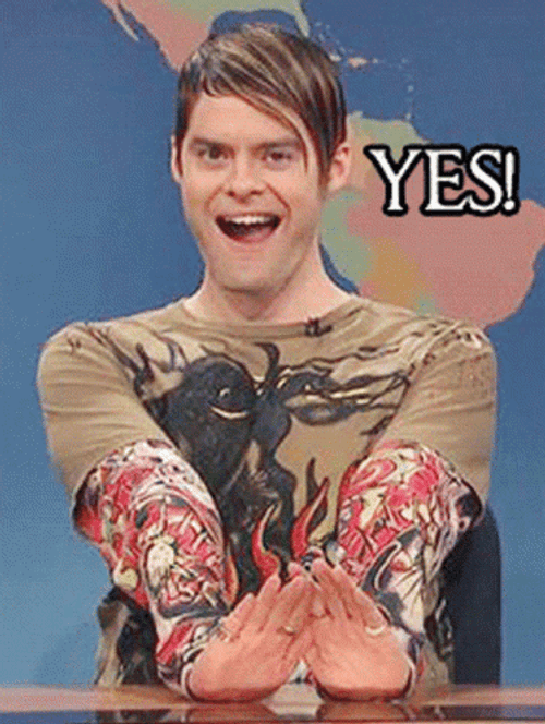 Bill Hader Oh Yes On Live GIF