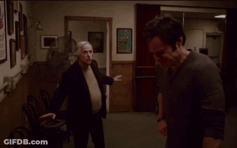 Bill Hader Wall Punch GIF
